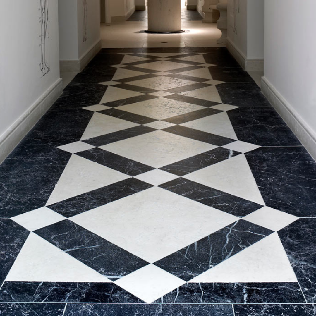 SUELO DE MÁRMOL MARQUINA | NEGRO - ARQMAT