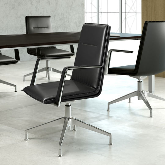 SWIVEL MEETING CHAIR WITH STOPERS | ATOS