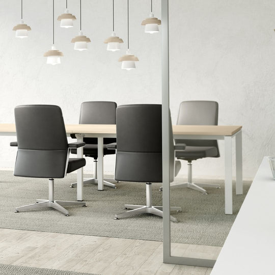 SWIVEL MEETING CHAIR WITH STOPERS | THEOS