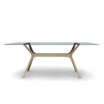 CANDLE TABLE L 180X90 GLASS
