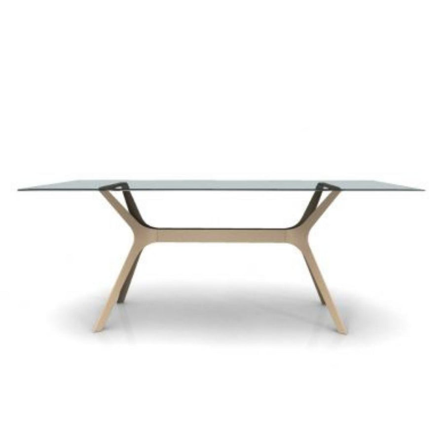CANDLE TABLE L 180X90 GLASS