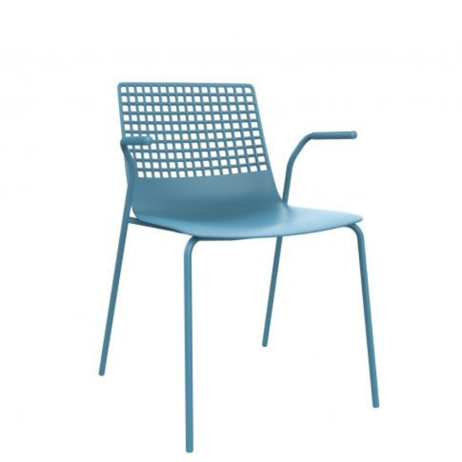 CHAIR WITH WIRE ARMS