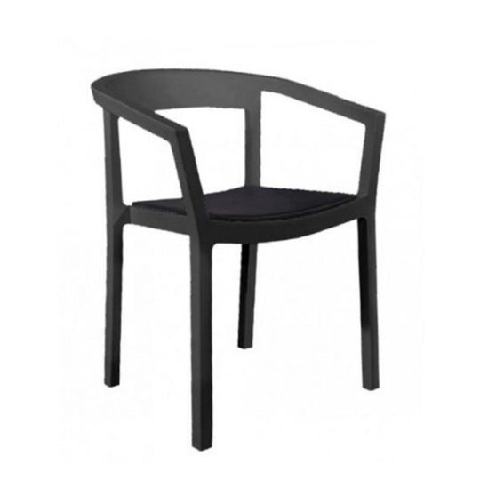 UPHOLSTERED PEACH CHAIR WITH ARMS