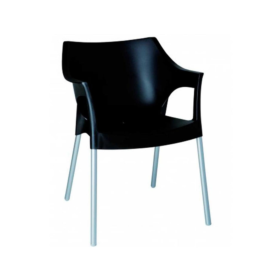 CHAIR WITH POLE ARMS