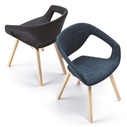 CONFIDENTE MEETING CHAIR 4 LEGS NATURAL WOOD | LINER