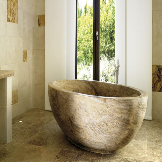 SUELO DE MÁRMOL CLASSICO TRAVERTINO - ARQMAT