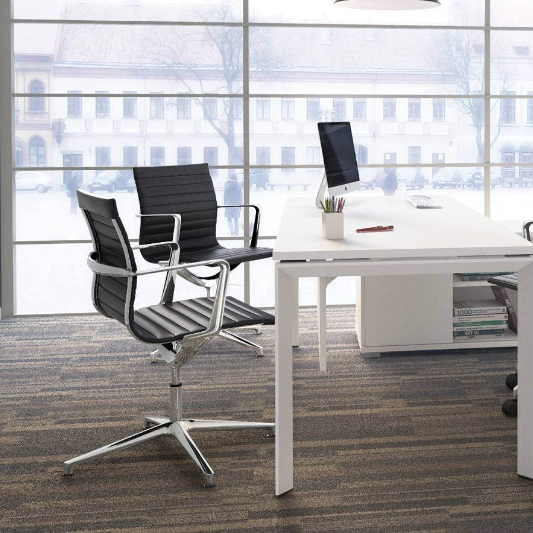 SWIVEL MEETING CHAIR WITH STOPERS | EVOLE
