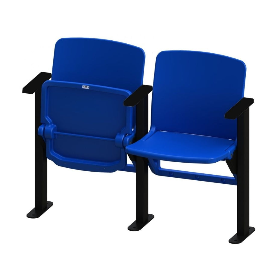 BUTACA OMEGA 202 FLOOR MOUNTED WITH ARMRESTS