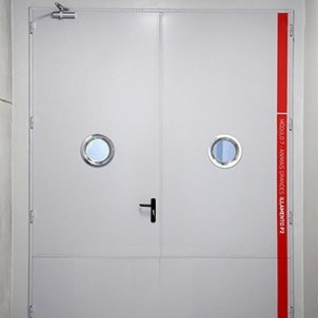 MULTIPURPOSE DOOR ASSEMBLED WITH DOUBLE LEAF JOINTS