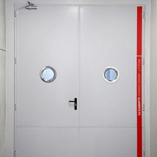 PUERTA MULTIUSO ENSAMBLADA CON EMPALMES DOBLE HOJA
