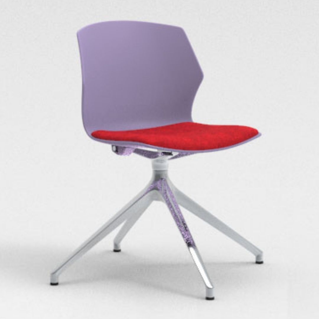 SWIVEL MEETING CHAIR WITH STOPERS | NO-FRILL