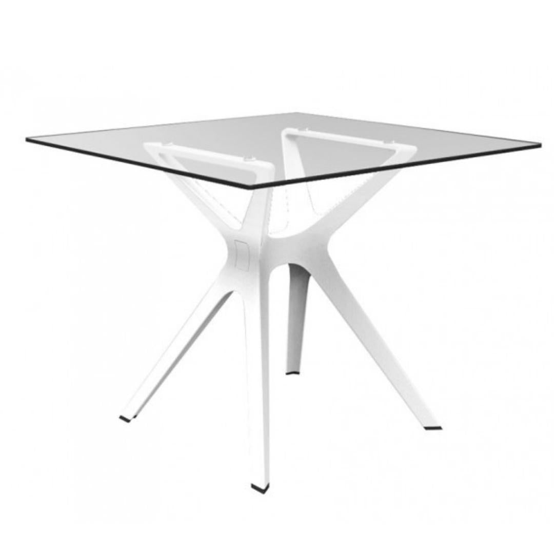 CANDLE TABLE S 80X80 GLASS