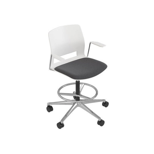 TABURETE BASE GIRATORIA CON BRAZOS | EASY - ARQMAT