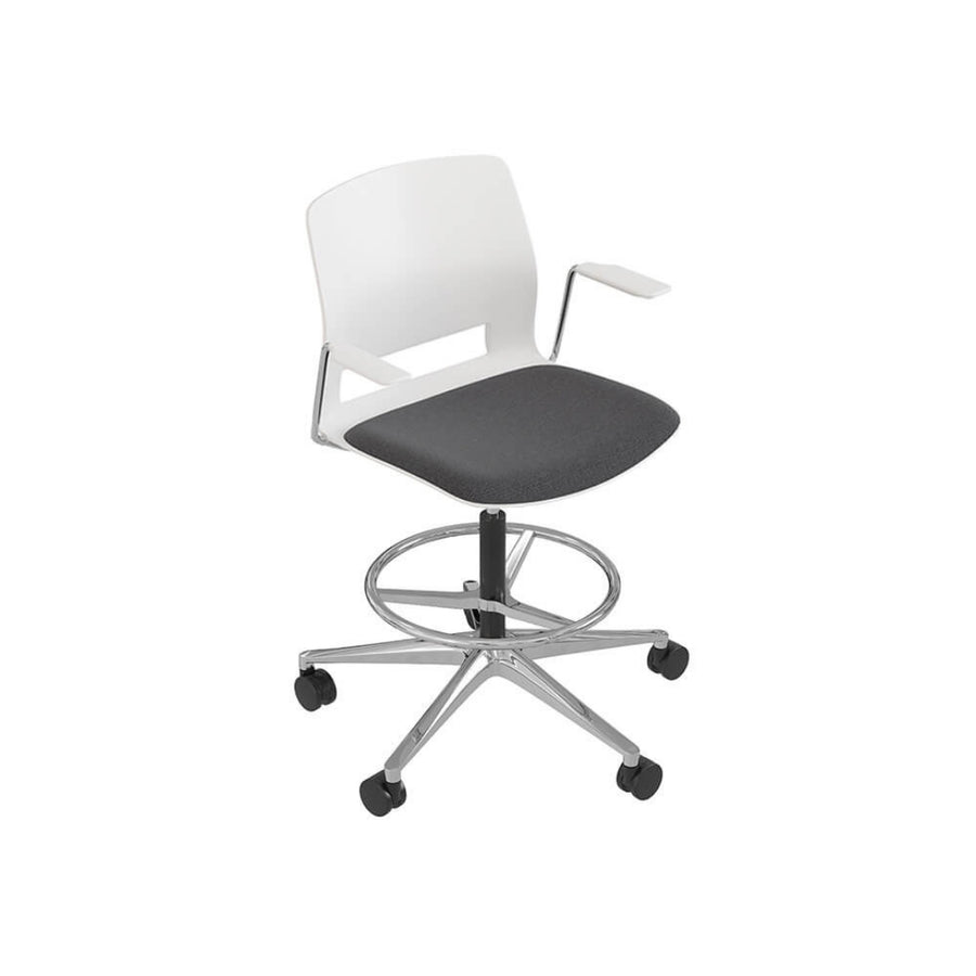 TABURETE BASE GIRATORIA CON BRAZOS | EASY - ARQMAT