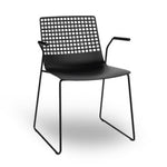 CHAIR WITH WIRE SKATING ARMS