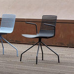 CHAIR WITH WIRE SPIDER ARMS