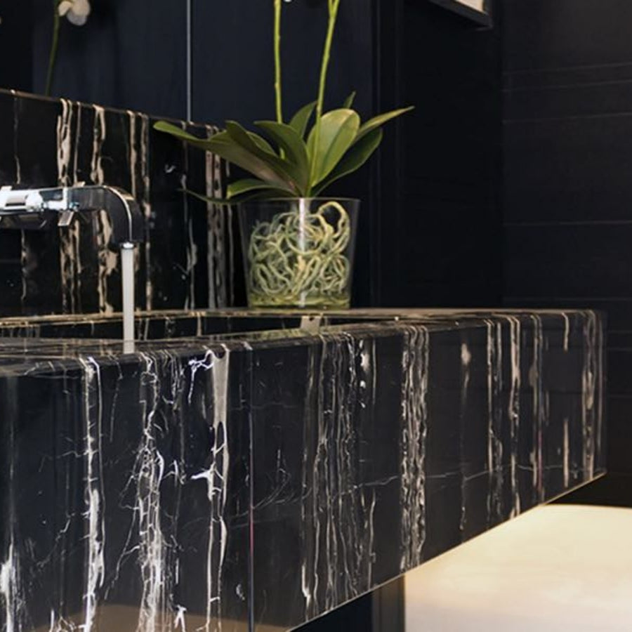 SUELO DE MÁRMOL DUNE | NEGRO - ARQMAT