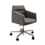 SILLA CONFIDENTE BASE CROMADA CON RUEDAS | RAY - ARQMAT
