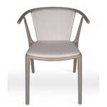 UPHOLSTERED STEELY CHAIR