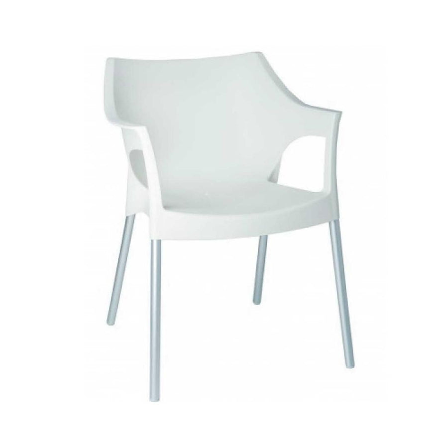 CHAIR WITH POLE ARMS