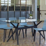 CANDLE TABLE L 180X90 GLASS