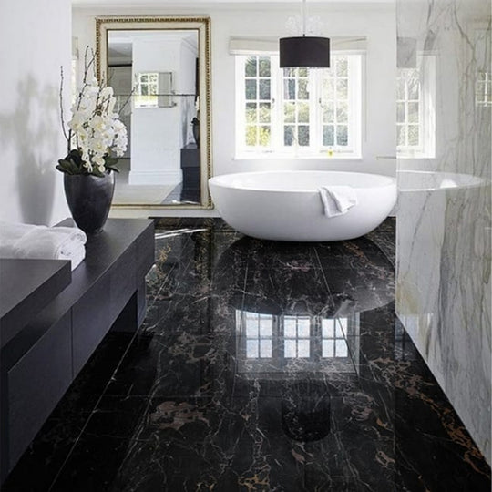 SUELO DE MÁRMOL PORTORO | NEGRO - ARQMAT