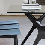 CANDLE TABLE L 180X90 GLASS