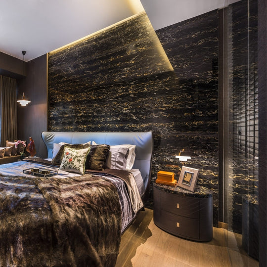 SUELO DE MÁRMOL PORTORO | NEGRO - ARQMAT