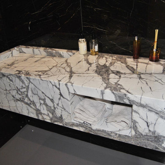 SUELO DE MÁRMOL PICASSO | GRIS - ARQMAT