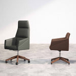 SILLÓN BASE ALTA MADERA CON RUEDAS | RAY - ARQMAT