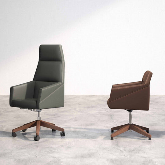 SILLÓN BASE ALTA MADERA CON RUEDAS | RAY - ARQMAT