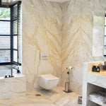 SUELO DE MÁRMOL CALACATA GOLD | BLANCO - ARQMAT