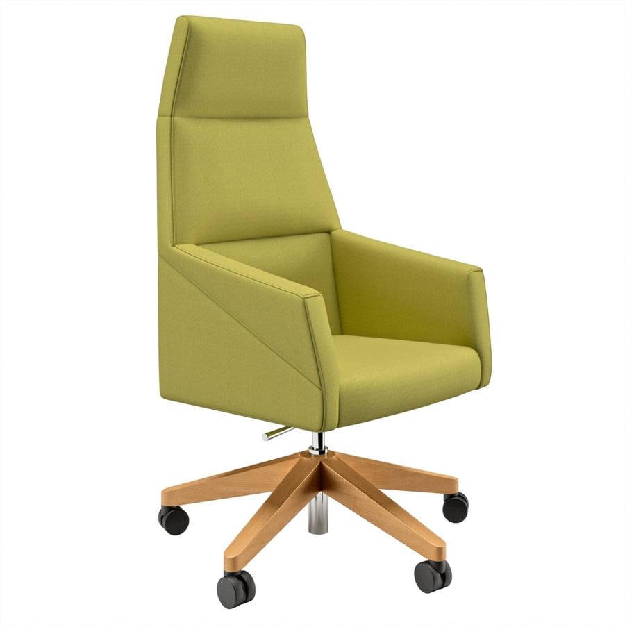 SILLÓN BASE ALTA MADERA CON RUEDAS | RAY - ARQMAT