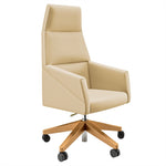 SILLÓN BASE ALTA MADERA CON RUEDAS | RAY - ARQMAT