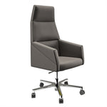 SILLÓN BASE ALTA CROMADA CON RUEDAS | RAY - ARQMAT