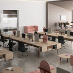 SILLA TAPIZADA CON RUEDAS | ADVANCE - ARQMAT