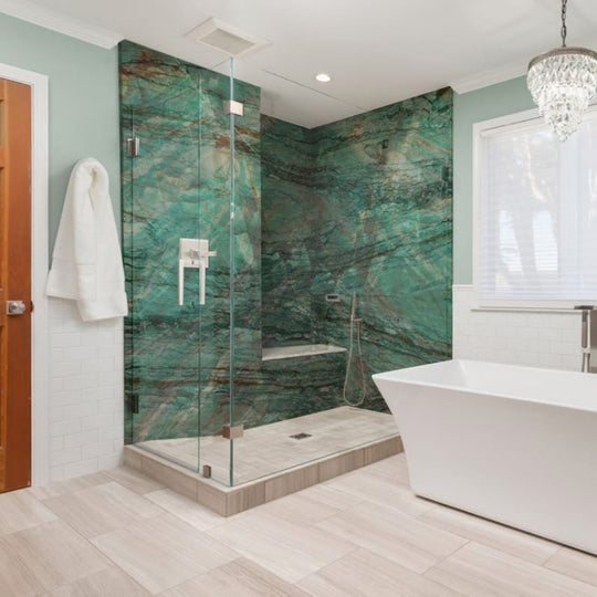 SUELO DE MÁRMOL BOTANIC GREEN  |  VERDES - ARQMAT