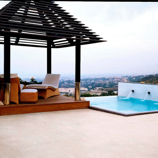 SUELO DE MÁRMOL SILK BEIGE PIEDRA NATURAL TRATADA | CREMA - ARQMAT