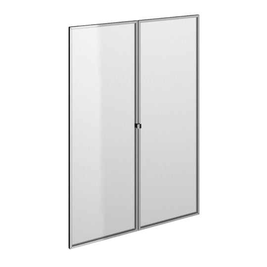 DOUBLE GLASS DOOR FOR MEDIUM CABINET