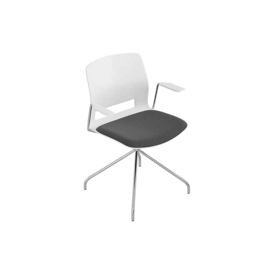 SILLA BASE FIJA TOPES CON BRAZOS | EASY - ARQMAT