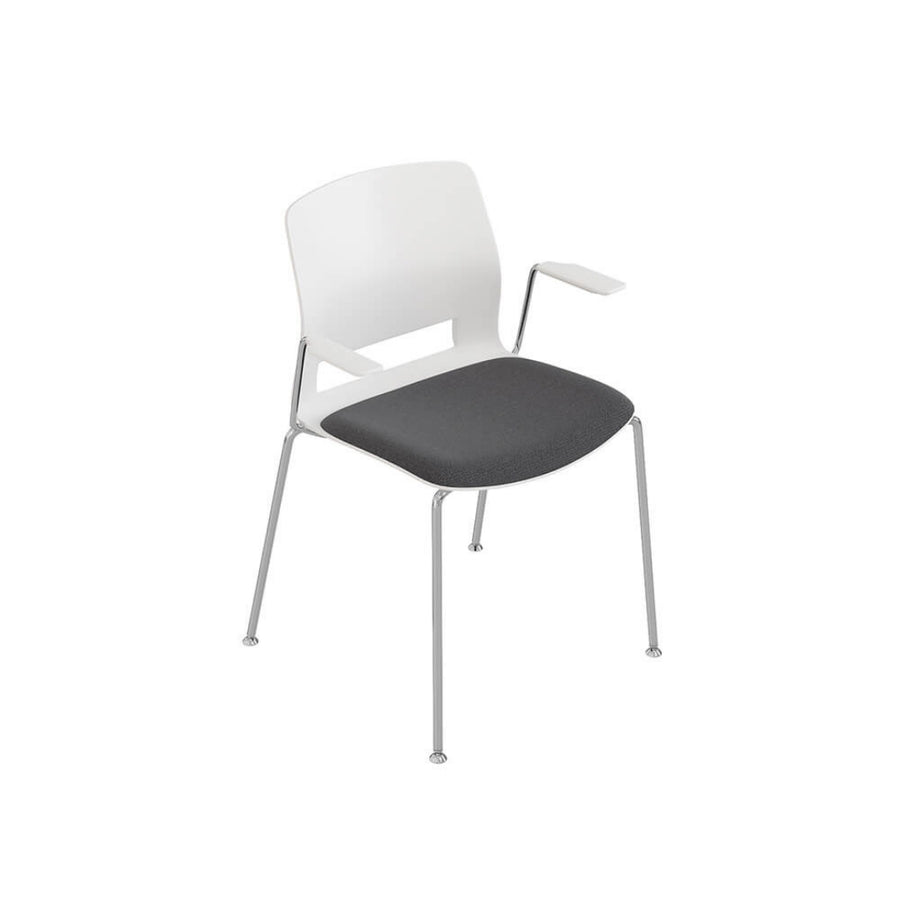 SILLA BASE FIJA CON BRAZOS | EASY - ARQMAT