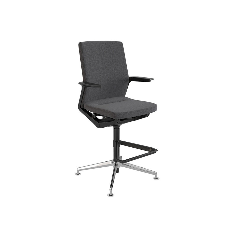 TABURETE TAPIZADO BASE GIRATORIA  | ADVANCE - ARQMAT